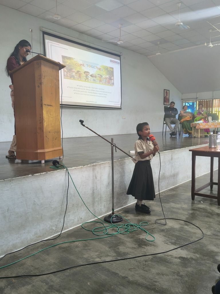 Vedavalli Vidyalaya Health Warriors talk